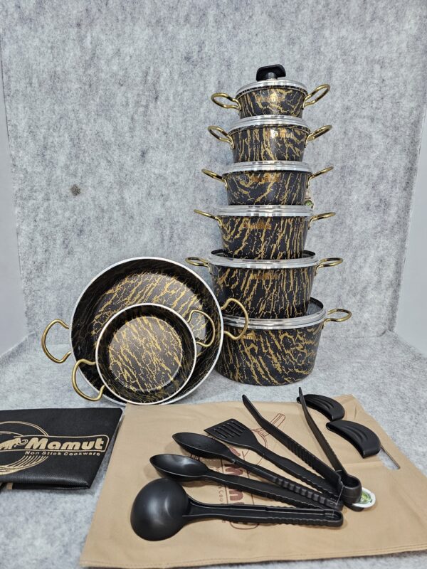 سرویس قابلمه تابه 21 پارچه ماموت مدل ماربل - تصویر 5