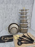 سرویس قابلمه تابه 21 پارچه ماموت مدل ماربل - تصویر 4