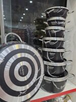 سرویس قابلمه تابه 14 پارچه  طرح سنگ هلنا مدل ماربل - تصویر 5