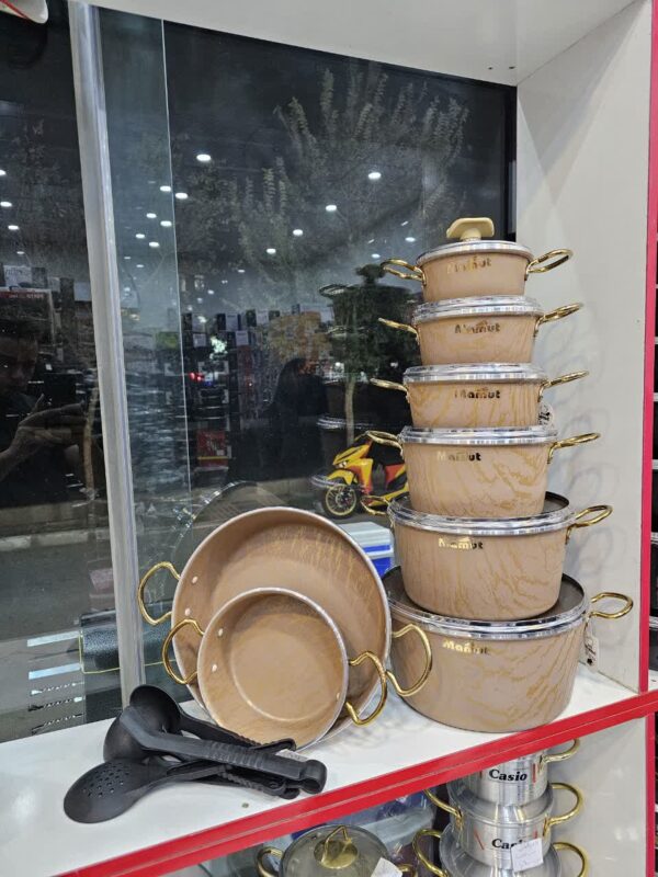 سرویس قابلمه تابه 21 پارچه ماموت مدل ماربل - تصویر 12