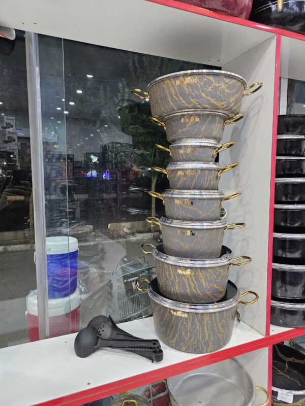 سرویس قابلمه تابه 21 پارچه ماموت مدل ماربل - تصویر 16