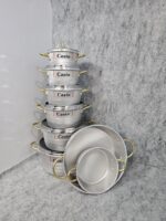 سرویس قابلمه ۱۴ پارچه کاسیو مدل گلدانی - تصویر 4