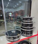 سرویس قابلمه تابه 8 پارچه کلاسیک برند هلنا