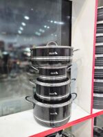 سرویس قابلمه تابه 8 پارچه کلاسیک برند هلنا - تصویر 4