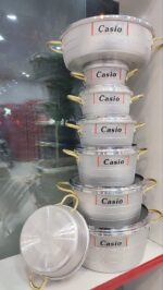 سرویس قابلمه ۱۴ پارچه کاسیو مدل گلدانی - تصویر 3