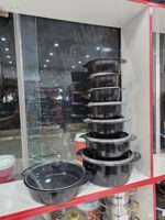 سرویس قابلمه وتابه ۱۵ پارچه طرح چدن پروانه ای مدل فیلون - تصویر 9