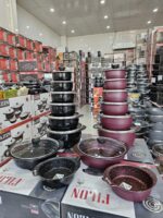 سرویس قابلمه وتابه ۱۵ پارچه طرح چدن پروانه ای مدل فیلون - تصویر 12