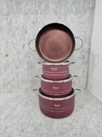 سرویس قابلمه ۷ پارچه کلاسیک فوق ضخیم برند معتبرهلنا - تصویر 4