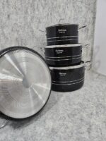 سرویس قابلمه ۷ پارچه کلاسیک فوق ضخیم برند معتبرهلنا - تصویر 9