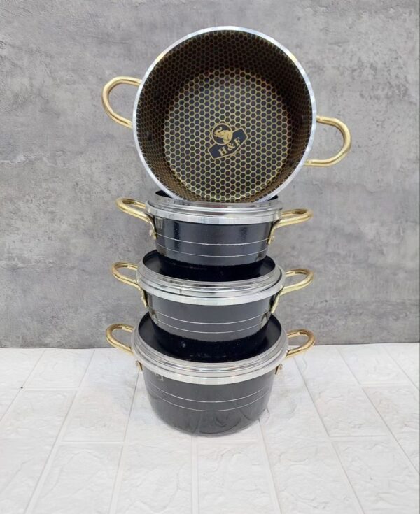 سرویس قابلمه تابه 7 پارچه دانشجوی گلدونی هلنا - تصویر 4