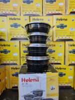 سرویس قابلمه تابه 7 پارچه دانشجوی گلدونی هلنا - تصویر 9