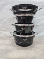 سرویس قابلمه ۷ پارچه گلدانی گرانیتی هلنا