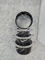 سرویس قابلمه و تابه ۷ پارچه گلدانی ( ماربل) برند معتبرهلنا - تصویر 5