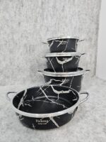 سرویس قابلمه و تابه ۷ پارچه گلدانی ( ماربل) برند معتبرهلنا - تصویر 9