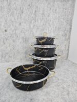 سرویس قابلمه و تابه ۷ پارچه گلدانی ( ماربل) برند معتبرهلنا - تصویر 12