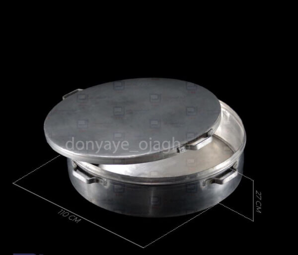 پاتیل مرغی دهانه110سانت مدل چکشی - تصویر 3