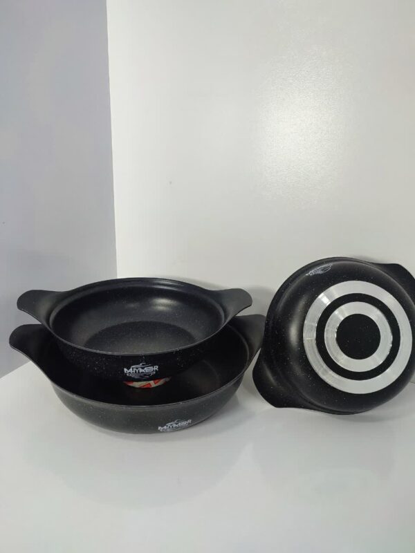 سرویس سه تابه گرانیتی چدن بزرگ برند مهیا مهر - تصویر 3