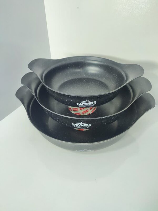 سرویس سه تابه گرانیتی چدن بزرگ برند مهیا مهر - تصویر 4