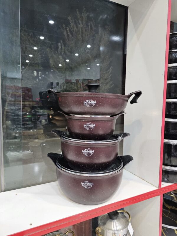 سرویس قابلمه10 پارچه چدن گرانیت برند مهیا مهر - تصویر 3