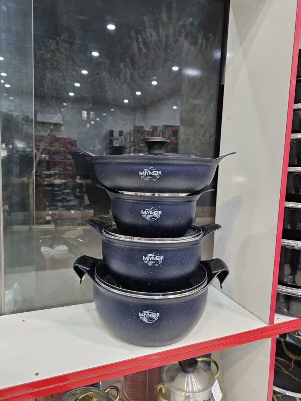 سرویس قابلمه10 پارچه چدن گرانیت برند مهیا مهر - تصویر 5