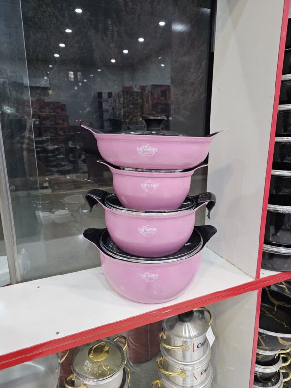 سرویس قابلمه10 پارچه چدن گرانیت برند مهیا مهر - تصویر 6