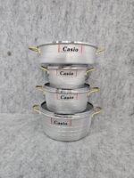 سرویس قابلمه وتابه 7 پارچه گلدونی بزرگ کاسیو