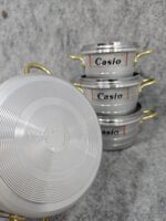 سرویس قابلمه دانشجوی 7 پارچه گلدونی کاسیو - تصویر 4