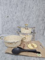 سرویس قابلمه تابه جوان 5+4 پارچه ماموت مدل ماربل - تصویر 6