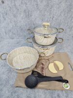 سرویس قابلمه تابه جوان 5+4 پارچه ماموت مدل ماربل - تصویر 7