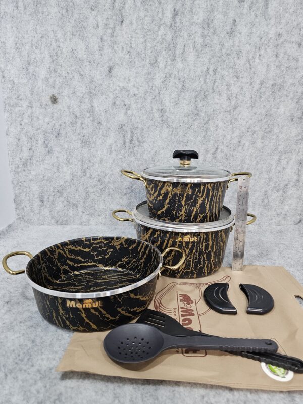 سرویس قابلمه تابه جوان 5+4 پارچه ماموت مدل ماربل - تصویر 9