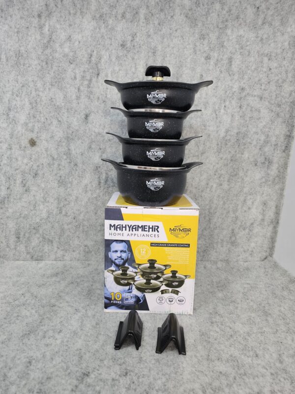 سرویس قابلمه 10پارچه دانشجویی چدن فورج مهیامهر - تصویر 7