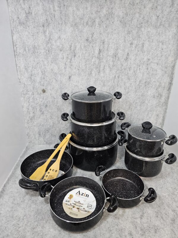 سرویس قابلمه 15 پارچه درجه یک اذین مدل کلاسیک - تصویر 6