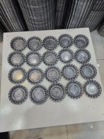 ست سینی شیرینی خوری20عددی استیل - تصویر 3