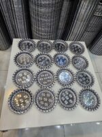 ست سینی قهوه خوری 16عددی استیل - تصویر 2