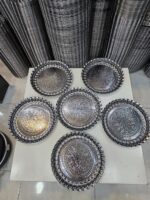 ست سینی کباب خوری6عددی استیل - تصویر 3