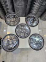 ست سینی میوه خوری 5عددی استیل - تصویر 2