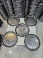 ست سینی میوه خوری 5عددی استیل - تصویر 3