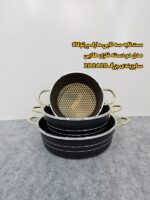 سرویس سه تابه بزرگ دسته فلزی پرتوکالا