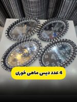 ست دیس ماهی خوری 4عددی استیل