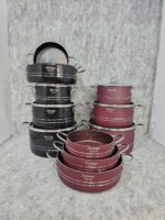 سرویس قابلمه 9 پارچه کلاسیک گرانیتی هلنا - تصویر 11