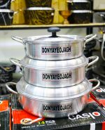 سرویس 3 تابه روحی همراه با درب جنس درجه یک - تصویر 2